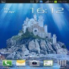 Download live wallpaper Sea world for free and Digital clock for Android phones and tablets .
