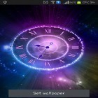 Download live wallpaper Shining clock for free and Solar system for Android phones and tablets .