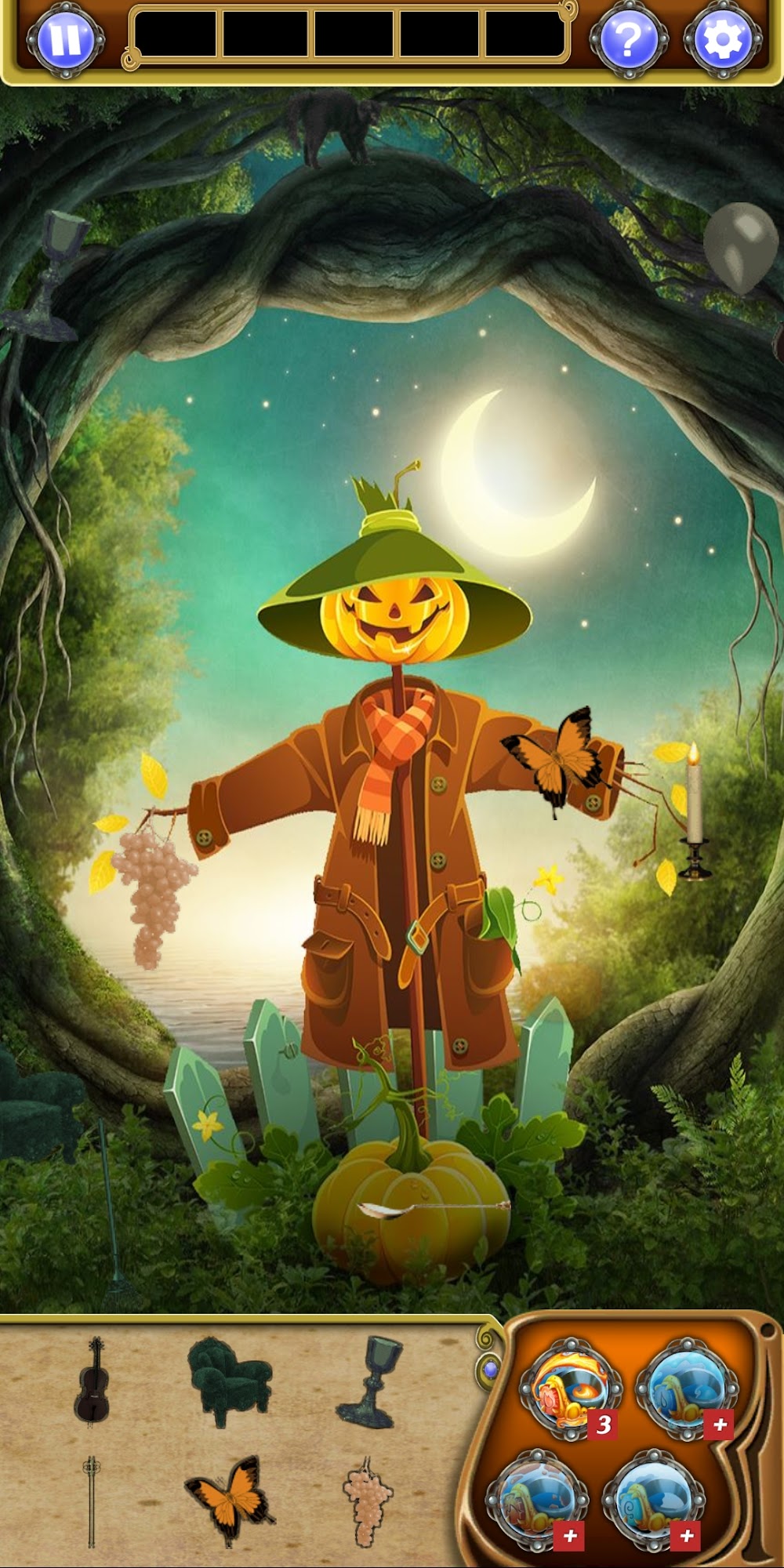 Full version of Android Hidden objects game apk Hidden Object Halloween Haunts for tablet and phone.