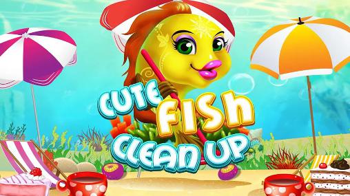 Full version of Android Touchscreen game apk Cute fish clean up for tablet and phone.