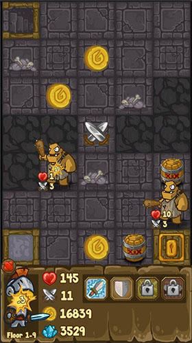 Gameplay of the Dungeon loot for Android phone or tablet.