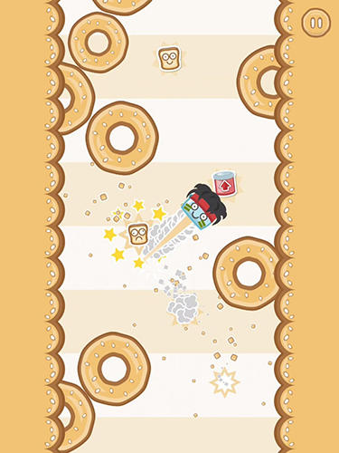Gameplay of the Toaster dash: Fun jumping game for Android phone or tablet.