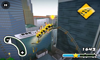 Gameplay of the 3D Rollercoaster Rush. New York for Android phone or tablet.