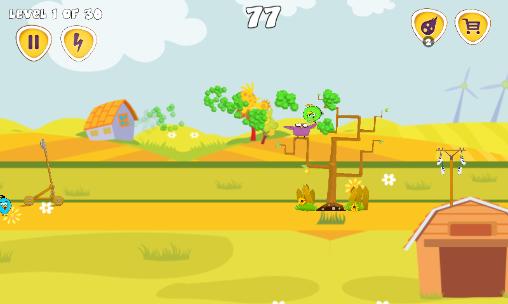 Gameplay of the Flying chickens for Android phone or tablet.