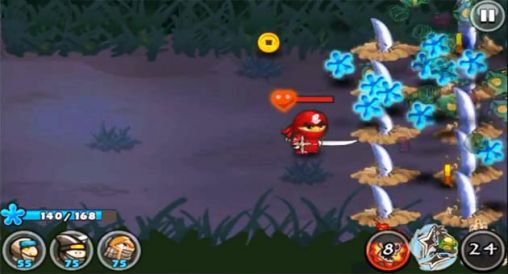 Gameplay of the Ninja and zombies for Android phone or tablet.