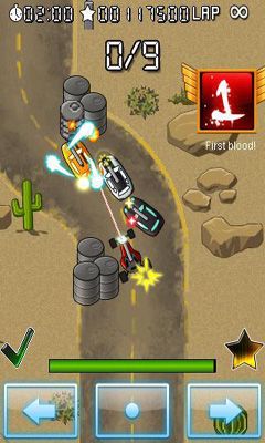 Gameplay of the Outlaw Racing for Android phone or tablet.
