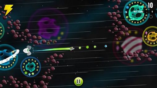 An alien with a magnet - Android game screenshots.