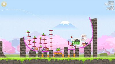 Download Angry Birds Seasons: Cherry Blossom Festival12 Android free game.