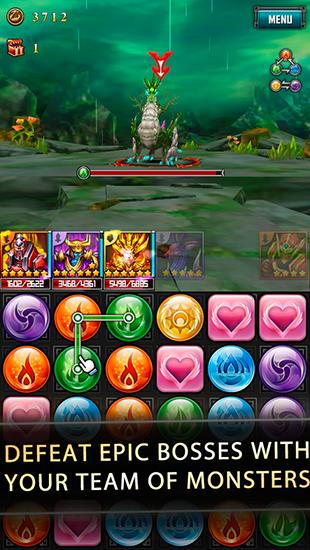 Monster puzzle 3D MMORPG - Android game screenshots.