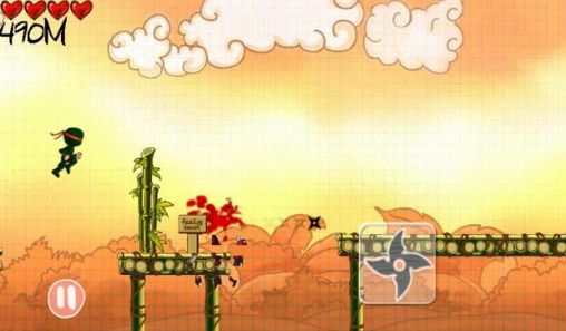 Gameplay of the Ninja rush for Android phone or tablet.