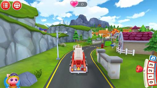 Pet heroes: Fireman - Android game screenshots.