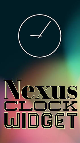 Nexus clock widget screenshot.