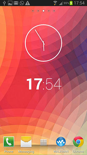 Nexus clock widget screenshot.