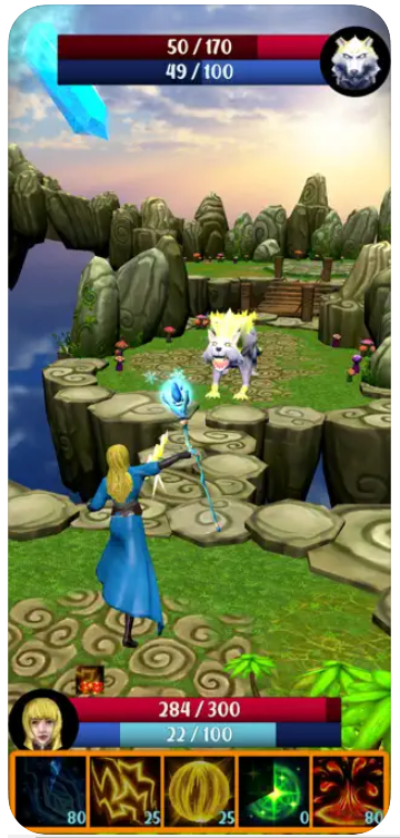 Gameplay of the Spellmaster - Adventure RPG for Android phone or tablet.