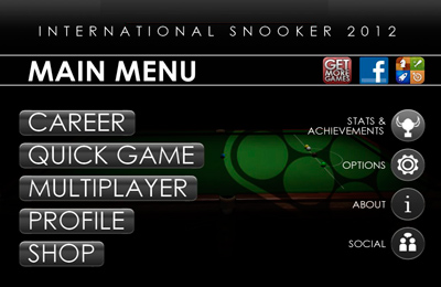 Free International Snooker 2012 - download for iPhone, iPad and iPod.