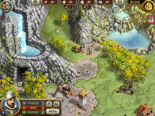 Gameplay screenshots of the Adelantado Trilogy. Book 3 for iPad, iPhone or iPod.