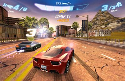 Gameplay screenshots of the Asphalt 6 Adrenaline for iPad, iPhone or iPod.