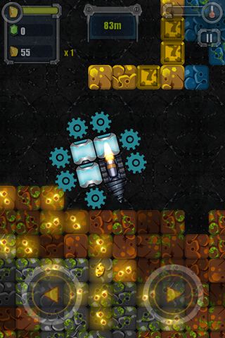 Gameplay screenshots of the Crazy driller! for iPad, iPhone or iPod.