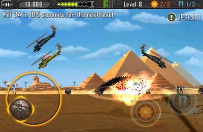 Gameplay screenshots of the Death Worm for iPad, iPhone or iPod.