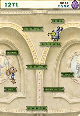 Gameplay screenshots of the Doodle Jump: HOP The Movie for iPad, iPhone or iPod.