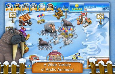 Gameplay screenshots of the Farm Frenzy 3 – Ice Domain for iPad, iPhone or iPod.