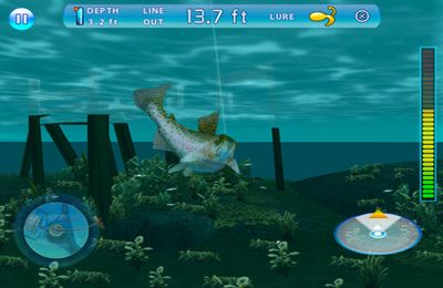 Gameplay screenshots of the Fishing Kings for iPad, iPhone or iPod.