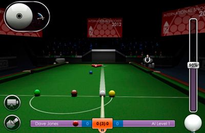 Gameplay screenshots of the International Snooker 2012 for iPad, iPhone or iPod.