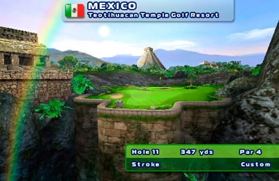 Gameplay screenshots of the Let's Golf! 2 for iPad, iPhone or iPod.