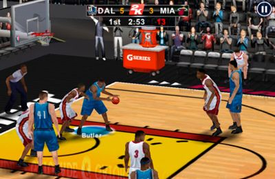 Gameplay screenshots of the NBA 2K12 for iPad, iPhone or iPod.