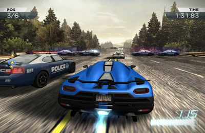 Gameplay screenshots of the Need for Speed:  Most Wanted for iPad, iPhone or iPod.