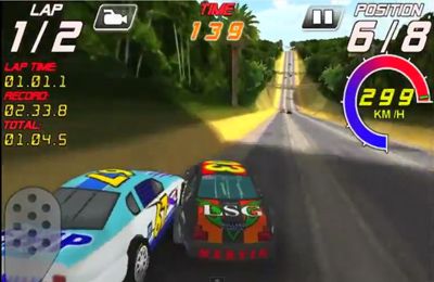 Gameplay screenshots of the Speedway Racers for iPad, iPhone or iPod.