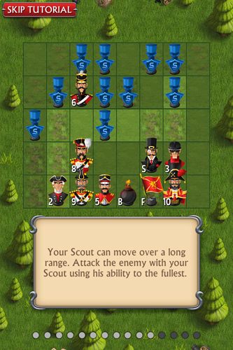 Gameplay screenshots of the Stratego: Single player for iPad, iPhone or iPod.