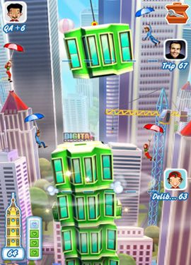 Gameplay screenshots of the Tower Bloxx New York for iPad, iPhone or iPod.