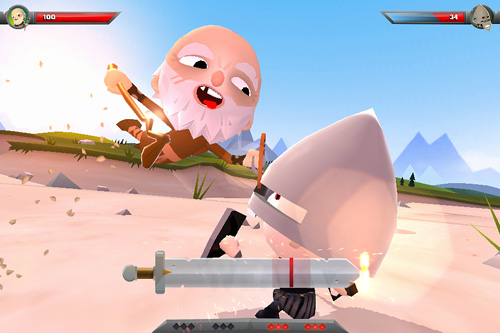 Gameplay screenshots of the World of warriors for iPad, iPhone or iPod.