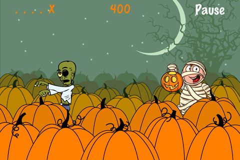 Gameplay screenshots of the Zombie Halloween for iPad, iPhone or iPod.
