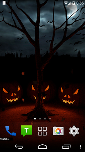 Download Halloween evening 3D free Holidays livewallpaper for Android phone and tablet.