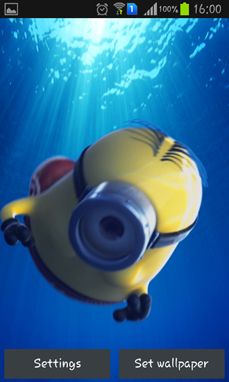 Screenshots of the live wallpaper Despicable me 2 for Android phone or tablet.